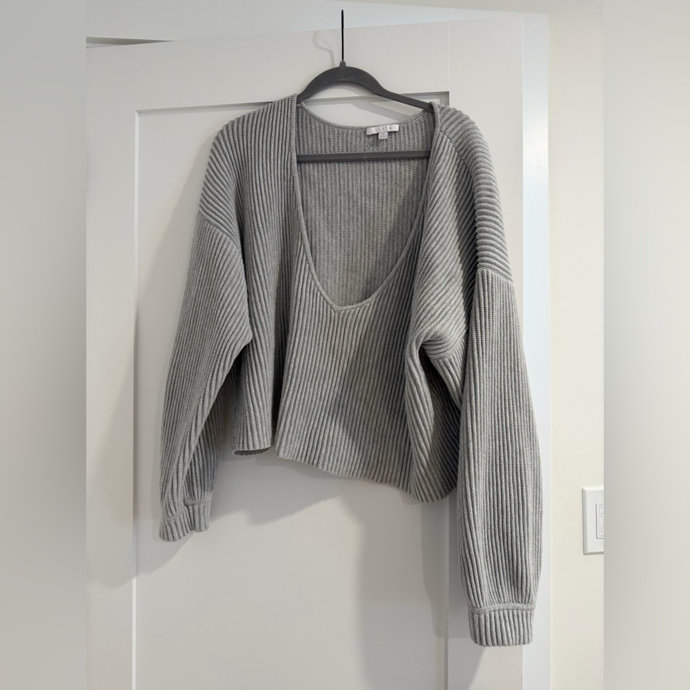 lunya | Sweaters | Lunya Cotton Silk Reversible Pullover In Mellow Grey - Picture 4 of 9